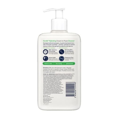 CERAVE Hydrating Cream-to-Foam Cleanser 236 ml