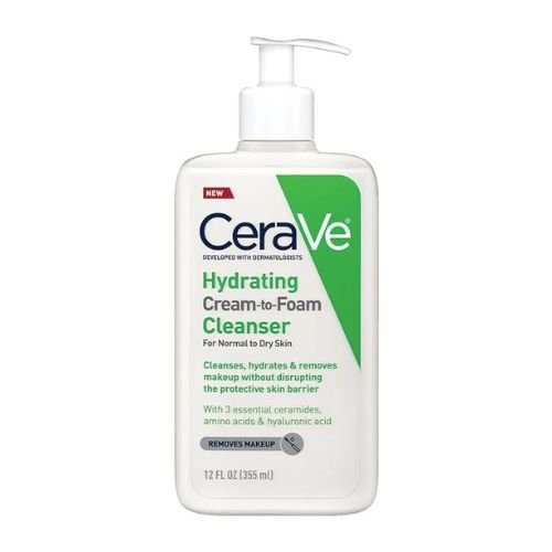 Cerave Hydrating Cream-to-Foam Cleanser – 355 ml