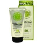 3W CLINIC INTENSIVE GREEN TEA SUNBLOCK CREAM SPF 50+PA+++ 70ML