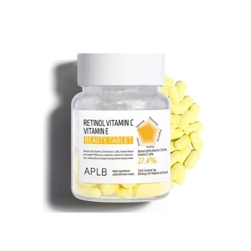 APLB Retinol Vitamin C Vitamin E Beauty Tablet 500mg x 30 Tablets