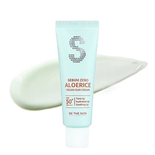 BE THE SKIN SEBUM ZERO ALOERICE VEGAN SUN CREAM 50ML SPF 50+, PA++++