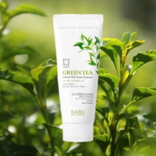 Dabo Natural Rich Foam Cleanser Green Tea 180ml