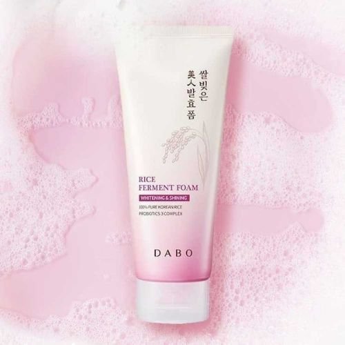 Dabo Whitening & Shining Rice Ferment Foam Face Wash 100ml