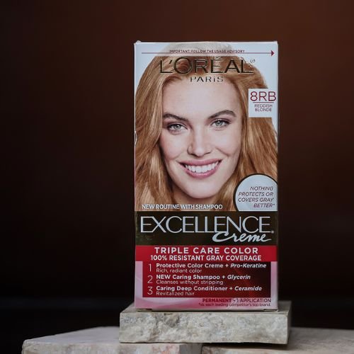 LOreal Paris Excellence Creme Permanent Triple Care Hair Color 8RB Medium Reddish Blonde