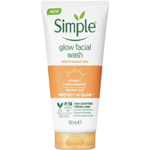 Simple Express Glow Clay Polish Facial Wash 150ml