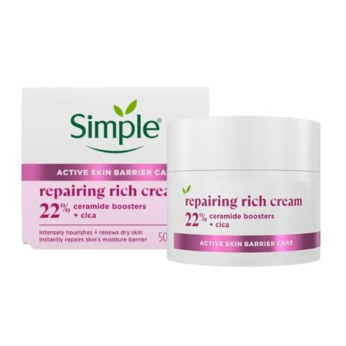 Simple Repairing Rich Cream with 22% Ceramide Booster + Cica 50ml