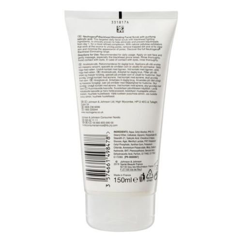Neutrogena Blackhead Eliminating Facial Scrub – 150ml