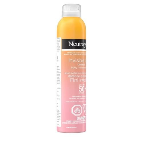 Neutrogena Invisible Daily Defense Body Spray Sunscreen Broad Spectrum SPF 60+ (141g)