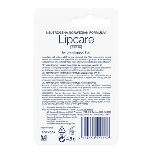 Neutrogena Norwegian Formula Lipcare SPF20 – 4.8gm