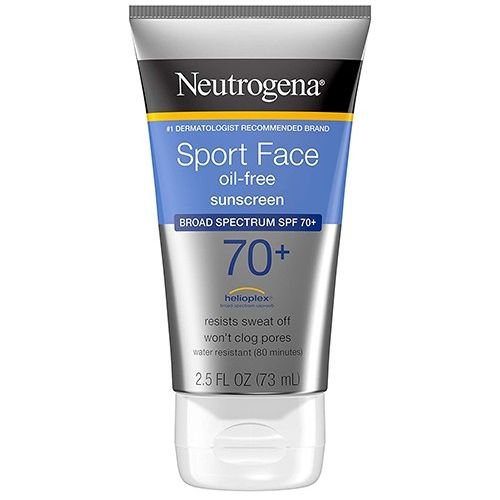 Neutrogena Sport Face Sunscreen SPF 70+ Oil-Free Facial Sunscreen Lotion (73ml)