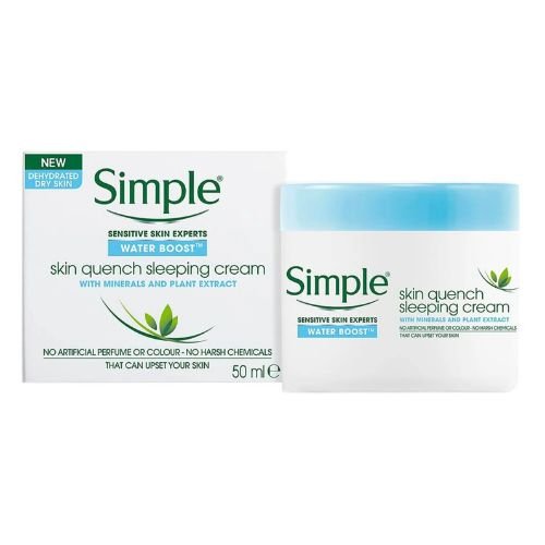 Simple Water Boost Skin Quench Sleeping Cream 50ml